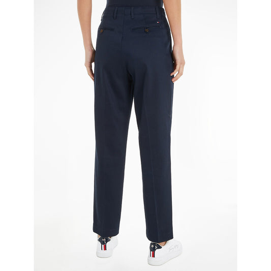 Tommy Hilfiger Relaxed Fit Broek – Marineblauw – Dames