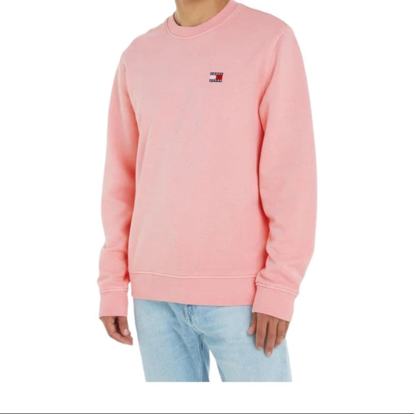 Tommy Jeans Badge Trui - Roze – Heren