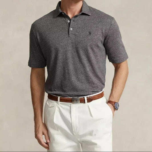 Ralph Lauren Classic Fit Poloshirt – Grijs – Heren