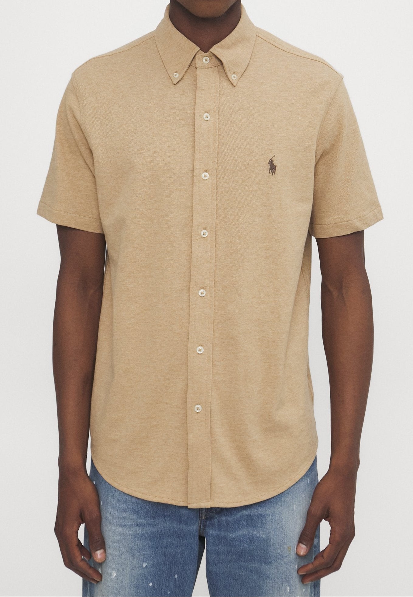 Ralph Lauren Polo Camelbruin Shirt – Beige – Heren