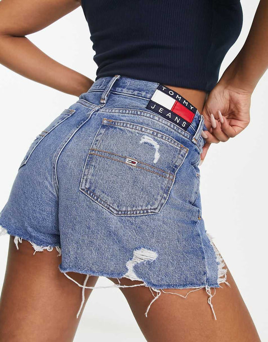 Tommy Jeans TJ Hot Shorts – Blue – Women