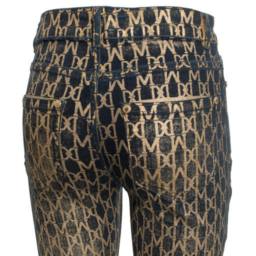 Guess by Marciano Gouden Monogram Jeans – Geometrisch – Dames