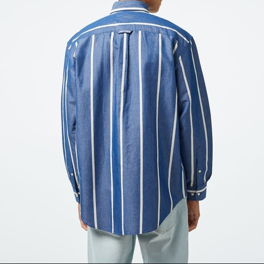 Tommy Hilfiger Gestreept Overhemd – Blauw – Heren