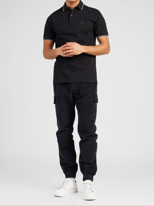 Hugo Boss Orange Passertip Polo Shirt – Black – Men