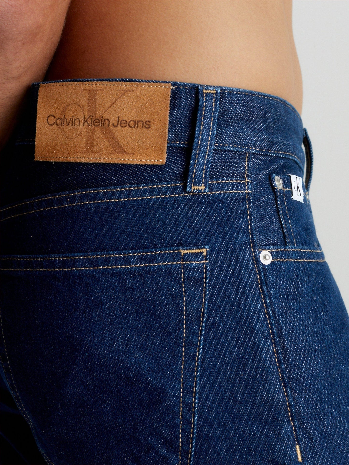 Calvin Klein Straight Mid Wash Jeans – Blauw – Heren