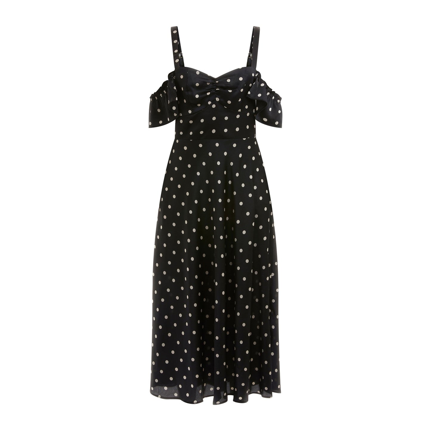 Guess Brigitte Flare Jurk – Stippen – Dames