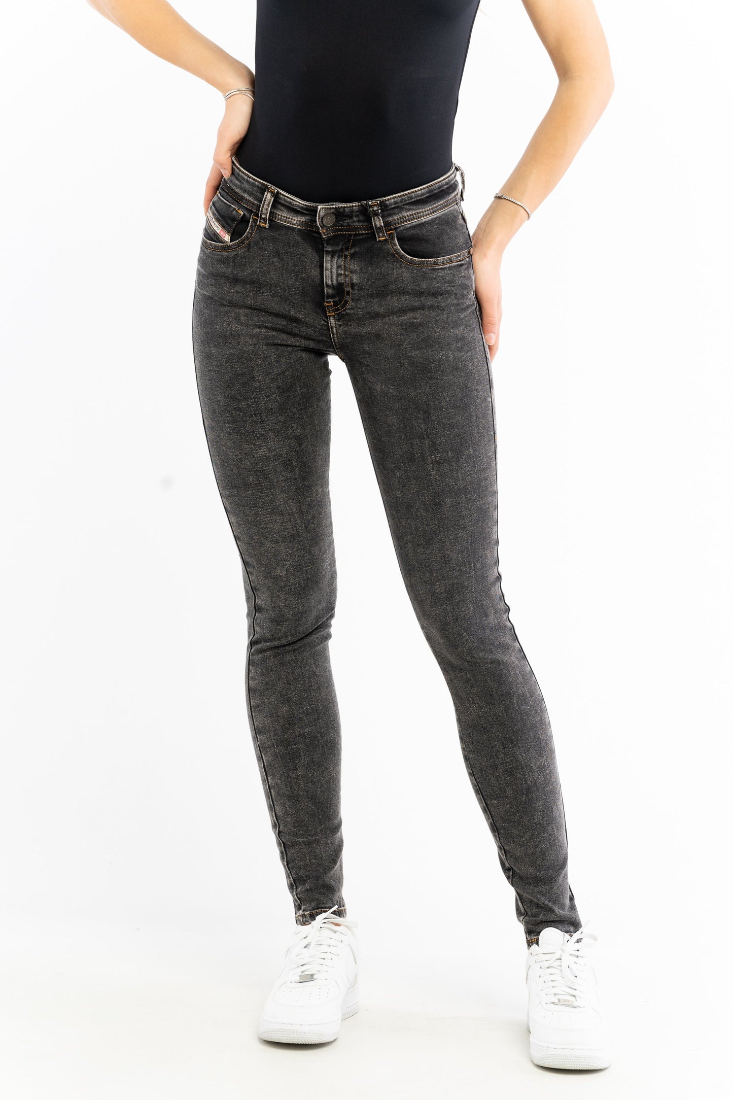 Diesel Slim Fit Jeans – Zwart – Dames