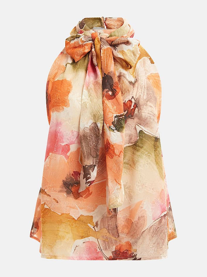 Guess Tops Katia bedrukte haltertop – Multicolor – Dames