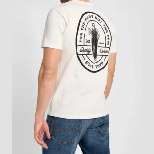 Lee T-shirt – Wit – Heren