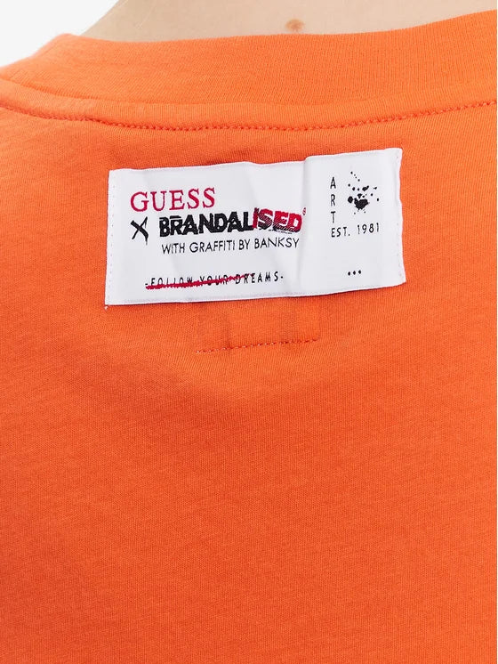 Guess Croptop T-shirt – Oranje – Dames