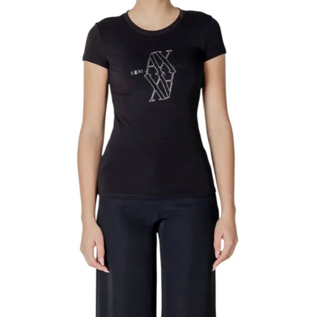 Armani Exchange T-shirt met print – Zwart – Dames