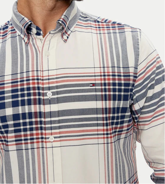 Tommy Hilfiger Regular Fit overhemd – geruit/gestreept – heren