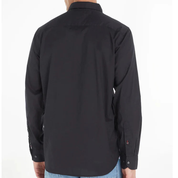 Tommy Hilfiger Core Flex Overhemd – Zwart – Heren