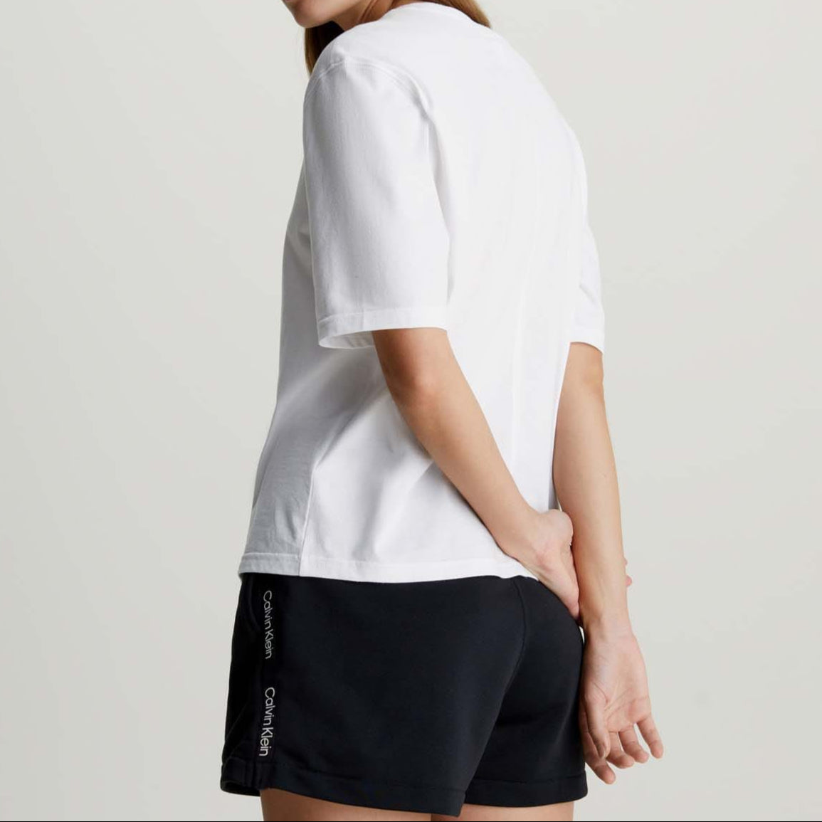 Calvin Klein Boxy Fit T-shirt – Wit – Dames