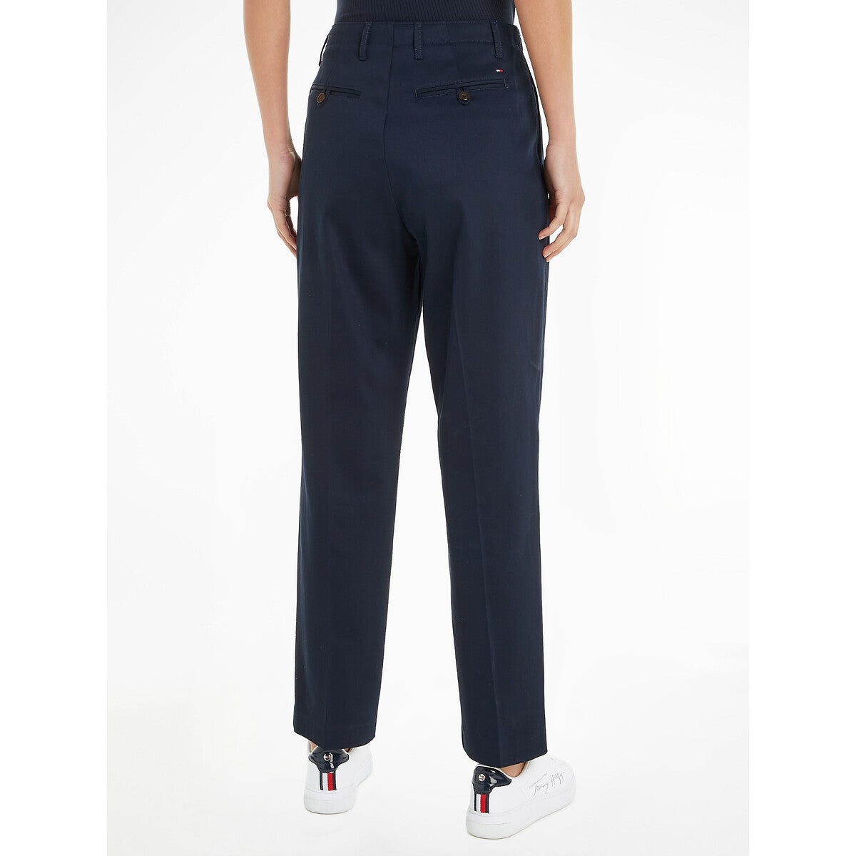 Tommy Hilfiger Relaxed Fit Broek – Marineblauw – Dames
