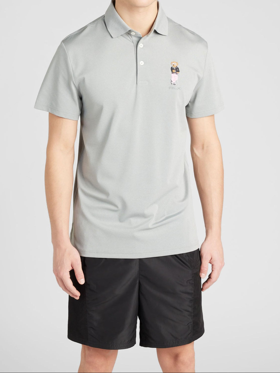Ralph Lauren Bear Poloshirt – Grijs – Heren