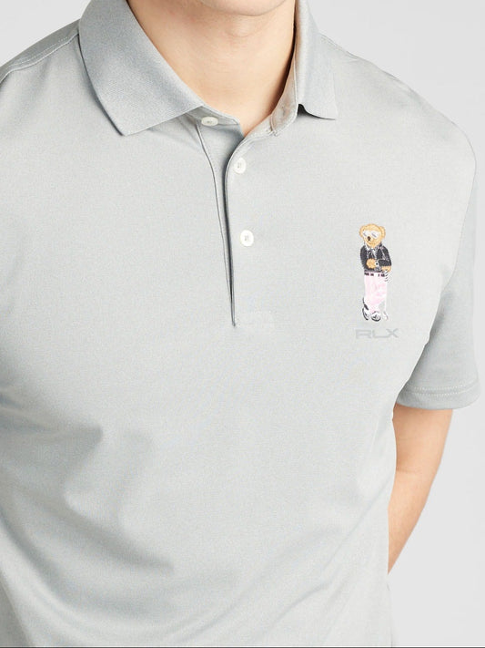 Ralph Lauren Bear Polo Shirt – Gray – Men