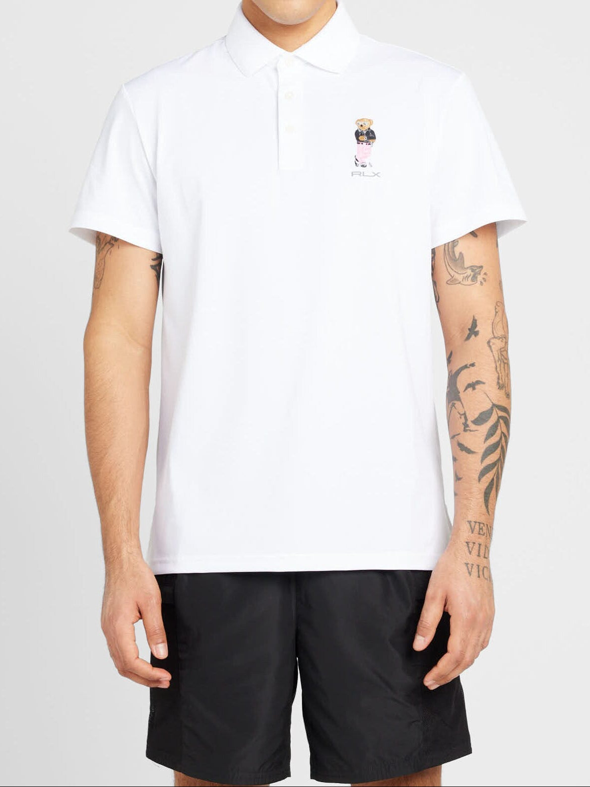 Ralph Lauren Bear Poloshirt – Wit – Heren