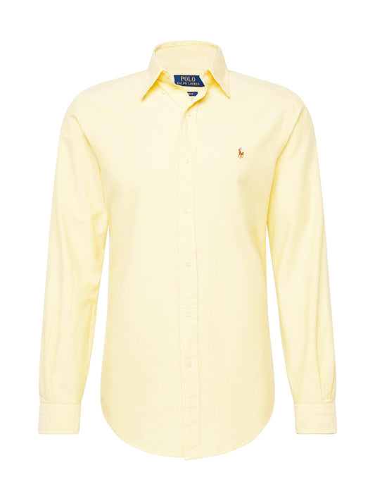 Ralph Lauren Getailleerd Oxford overhemd – Geel – Heren