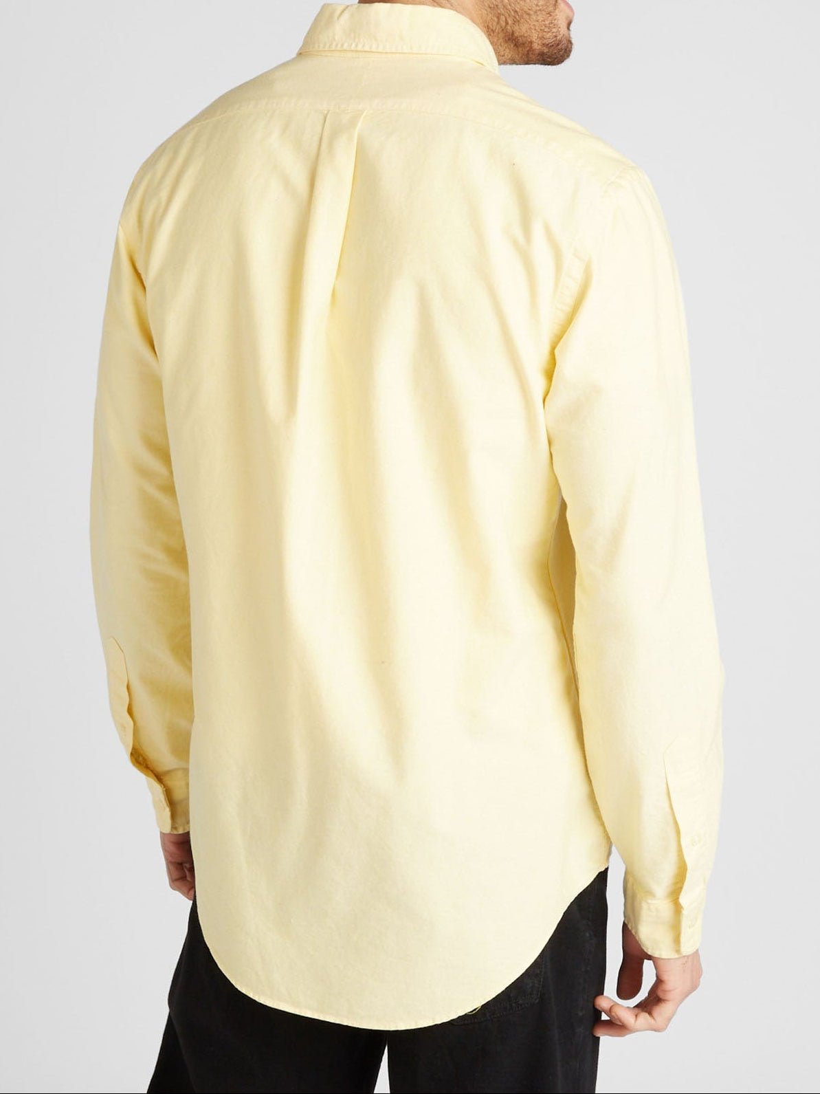 Ralph Lauren Getailleerd Oxford overhemd – Geel – Heren