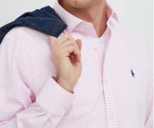 Ralph Lauren Overhemd – Roze/Geruit – Heren