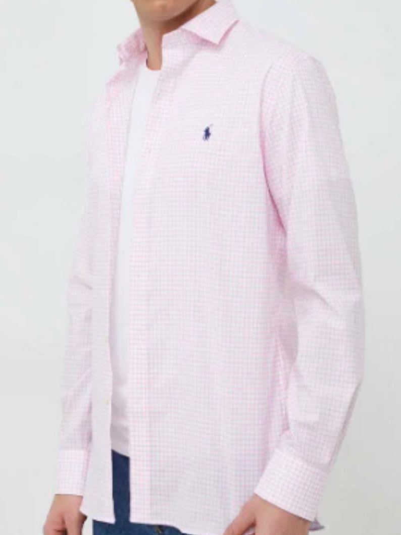 Ralph Lauren Overhemd – Roze/Geruit – Heren