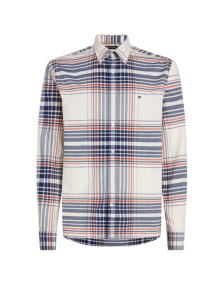 Tommy Hilfiger Regular Fit overhemd – geruit/gestreept – heren