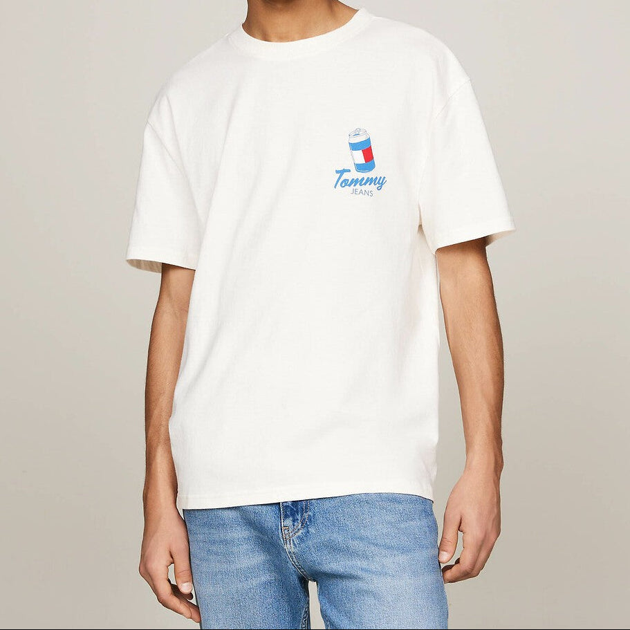 Tommy Jeans Regular Fit T-shirt – Wit – Heren
