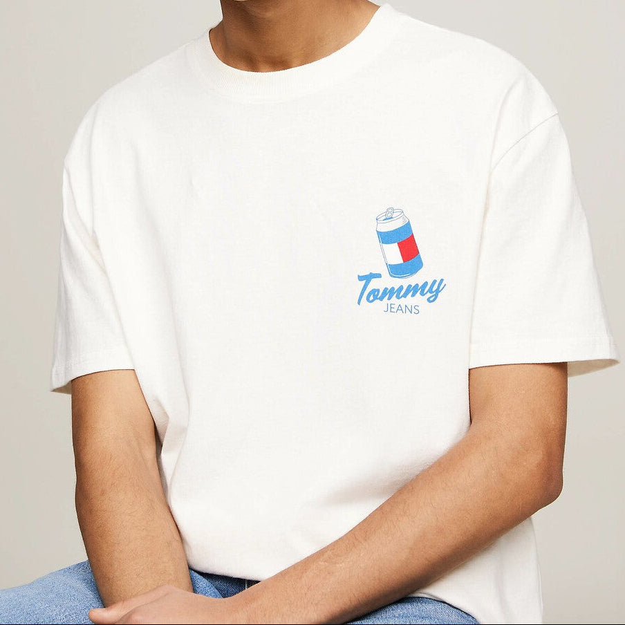 Tommy Jeans Regular Fit T-shirt – Wit – Heren