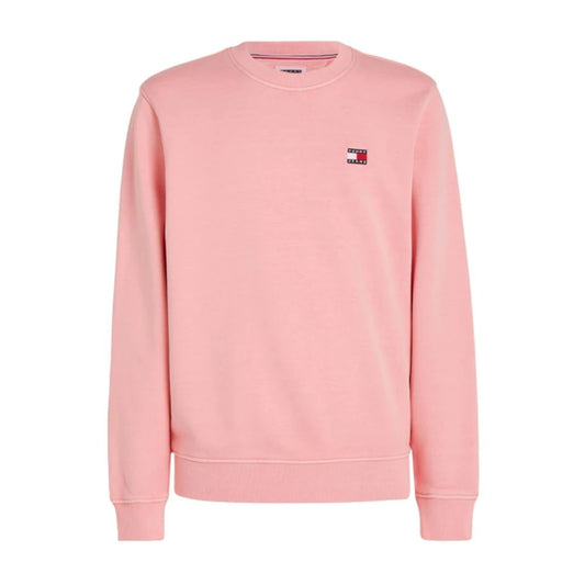 Tommy Jeans Badge Sweater - Pink – Men