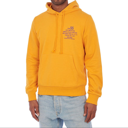 Diesel Modern Text Design Hoodie – Orange – Men