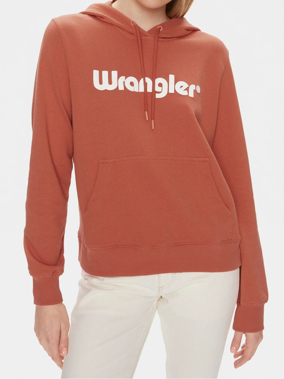 Wrangler Regular Fit Hoodie – Bruin – Dames