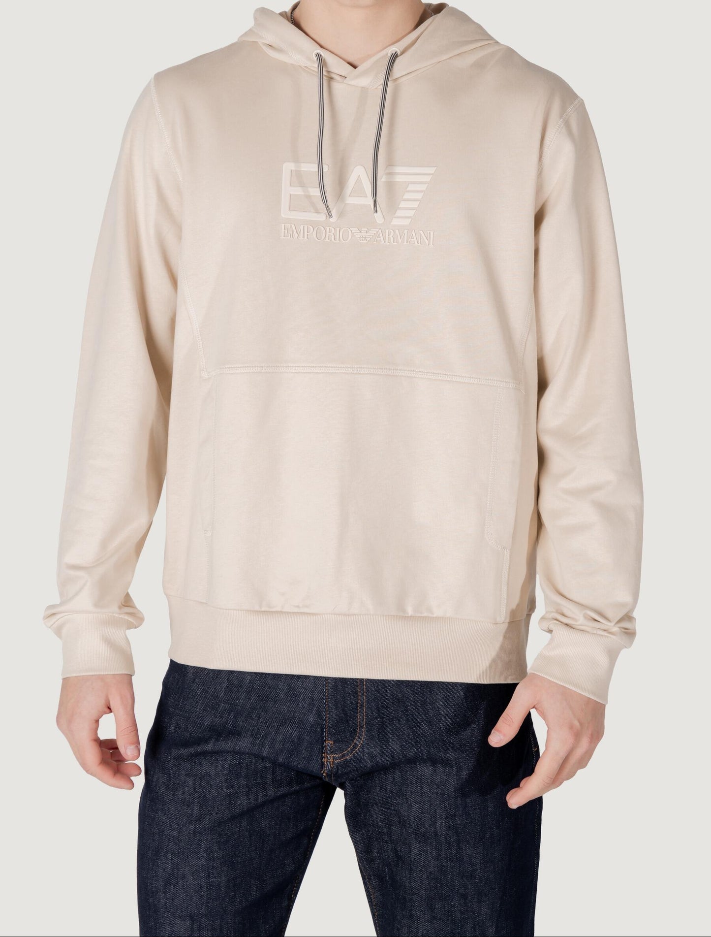 Emporio Armani EA7 Hoodie – Beige – Heren
