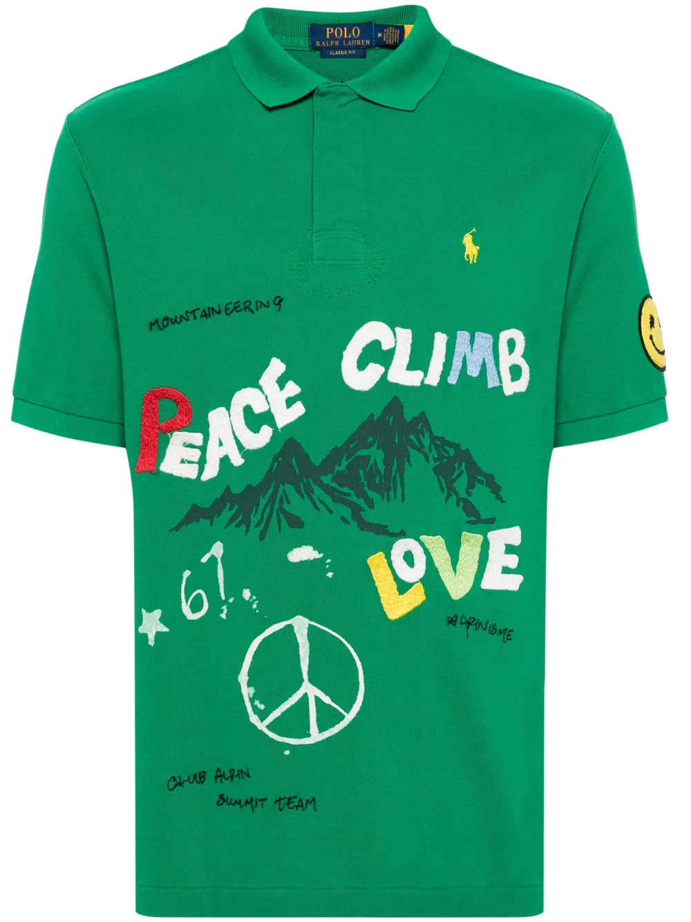 Ralph Lauren Peace Climb Love Polo Shirt – Groen – Heren