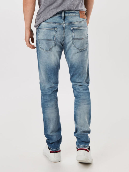 Tommy Jeans Austin Slim – Wit/Blauw – Heren