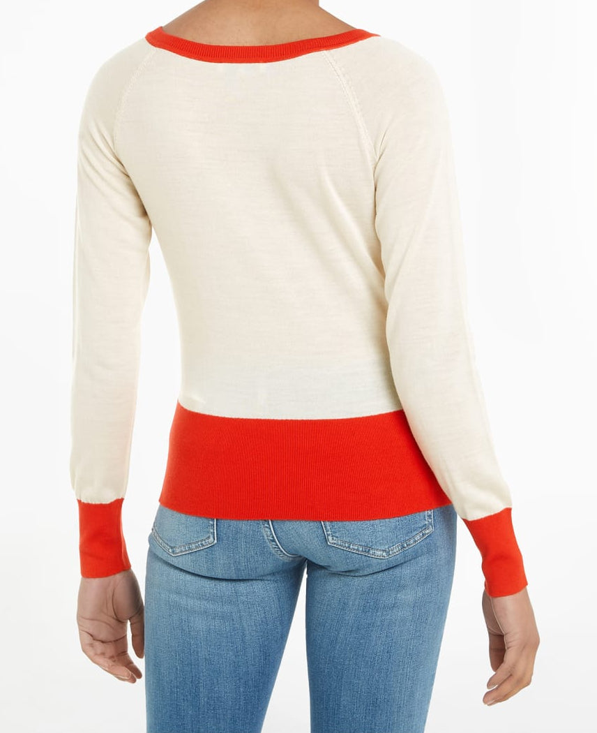 Tommy Hilfiger Trui – Wit/Rood – Dames
