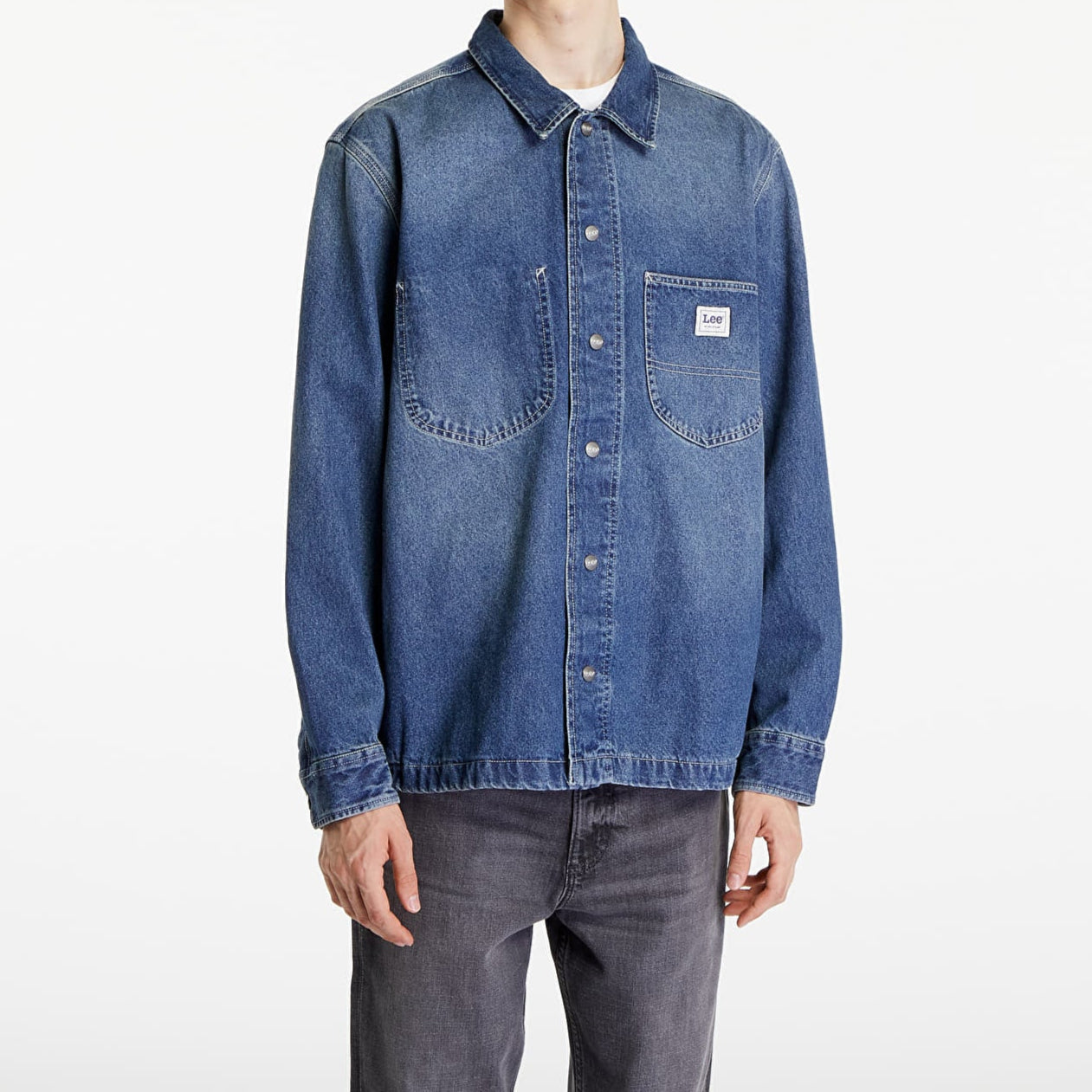 Lee Manhattan Overshirt – Blauw – Heren