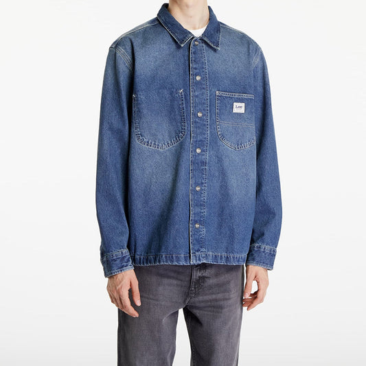 Lee Manhattan Overshirt – Blauw – Heren