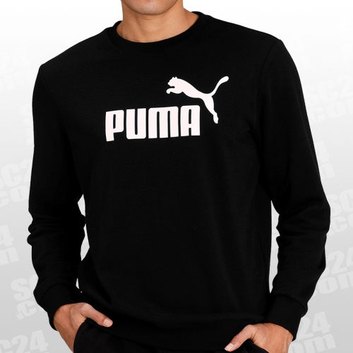 Puma Big Logo Sweatshirt – Zwart – Heren