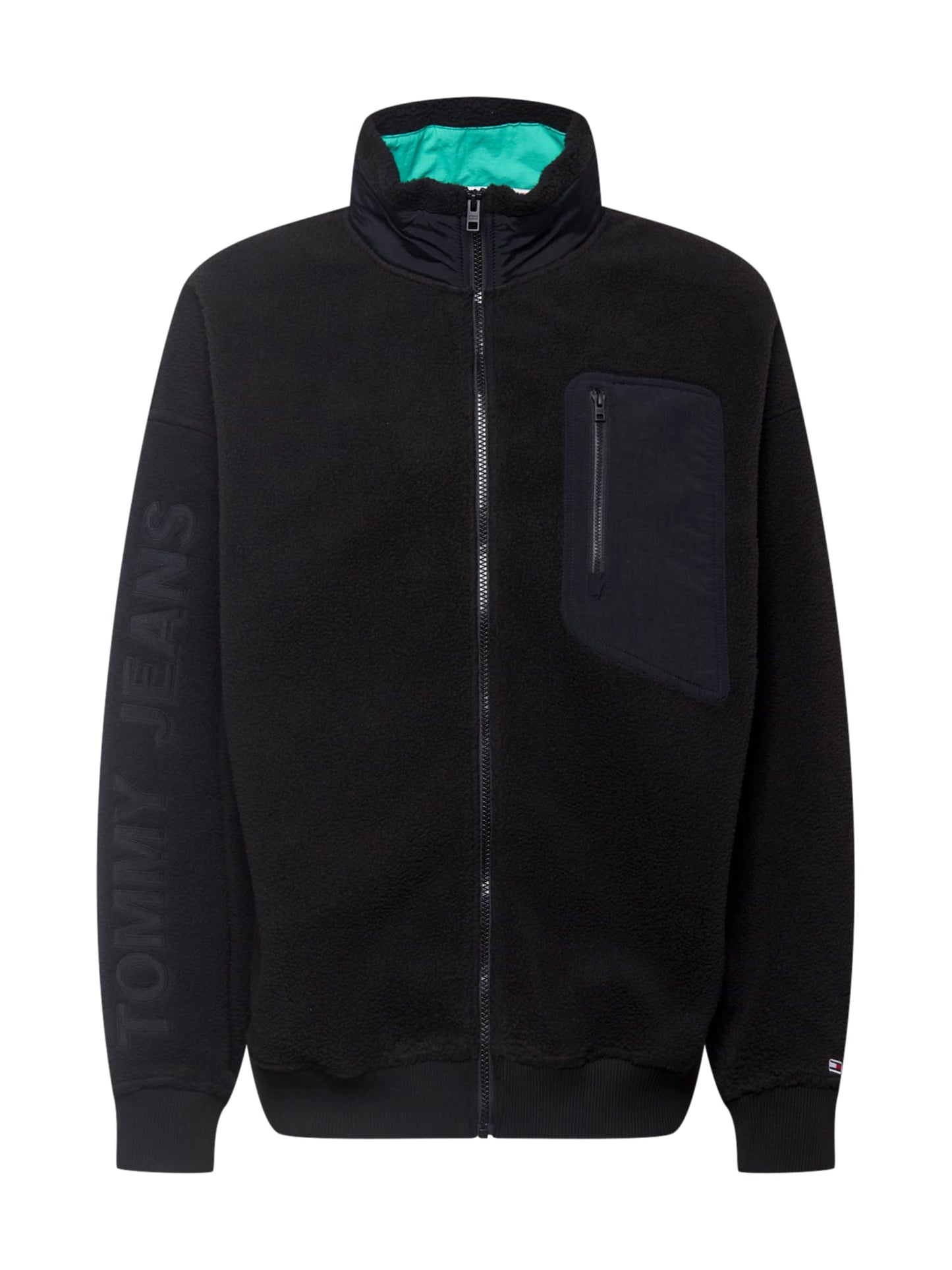 Tommy Jeans fleecevest met rits - Zwart - Heren