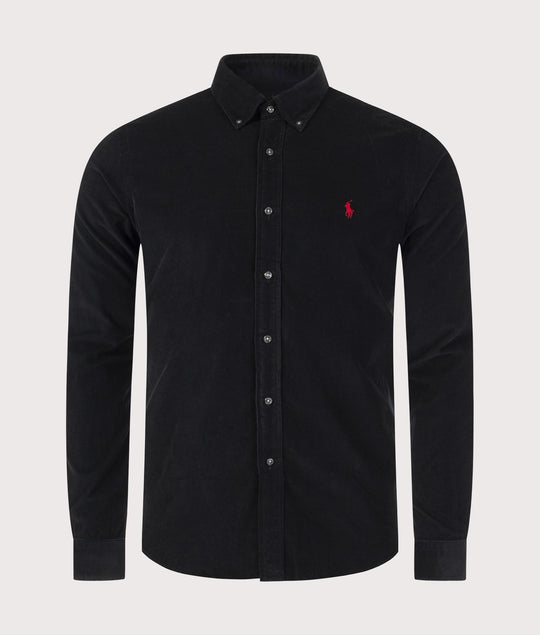 Ralph Lauren Corduroy Overhemd – Zwart – Heren