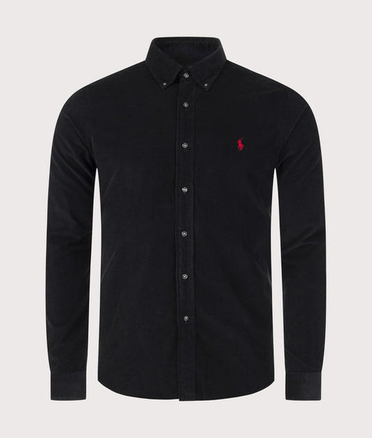 Ralph Lauren Corduroy Overhemd – Zwart – Heren