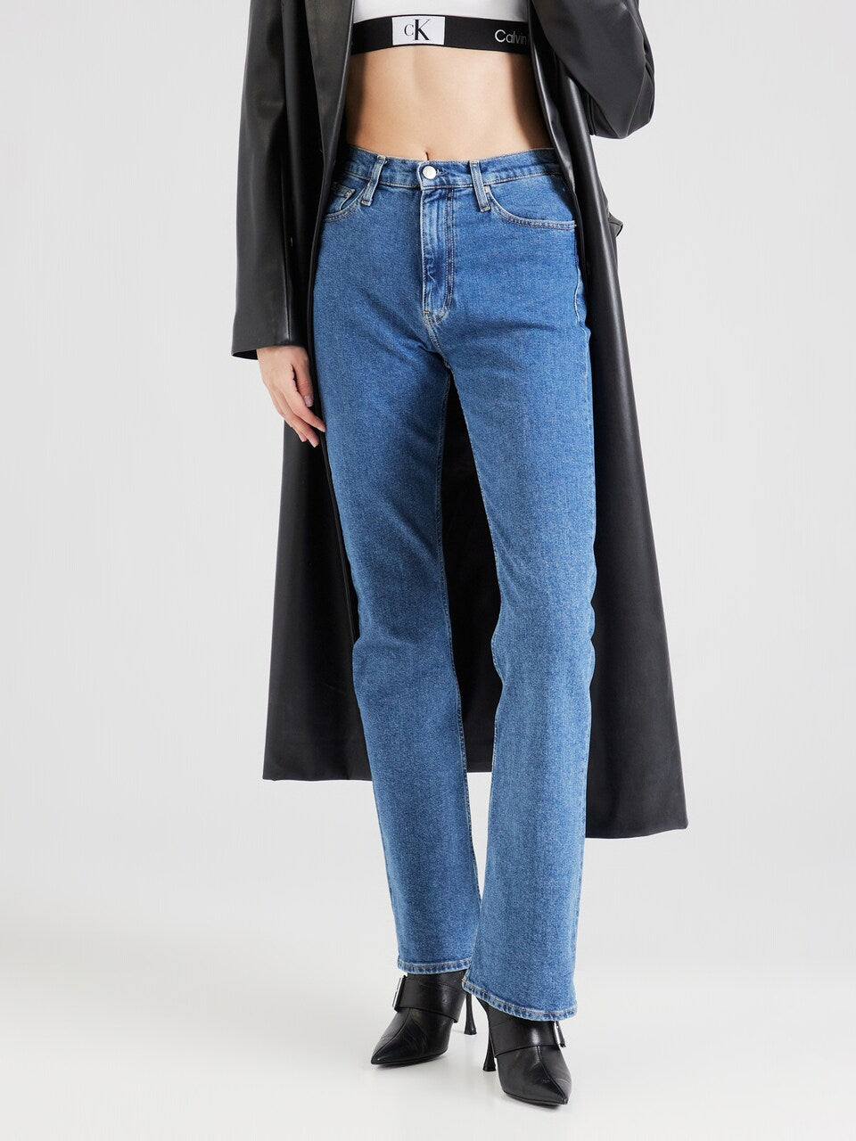 Calvin Klein Jeans Authentic Bootcut Jeans - Mid Wash Blauw - Dames