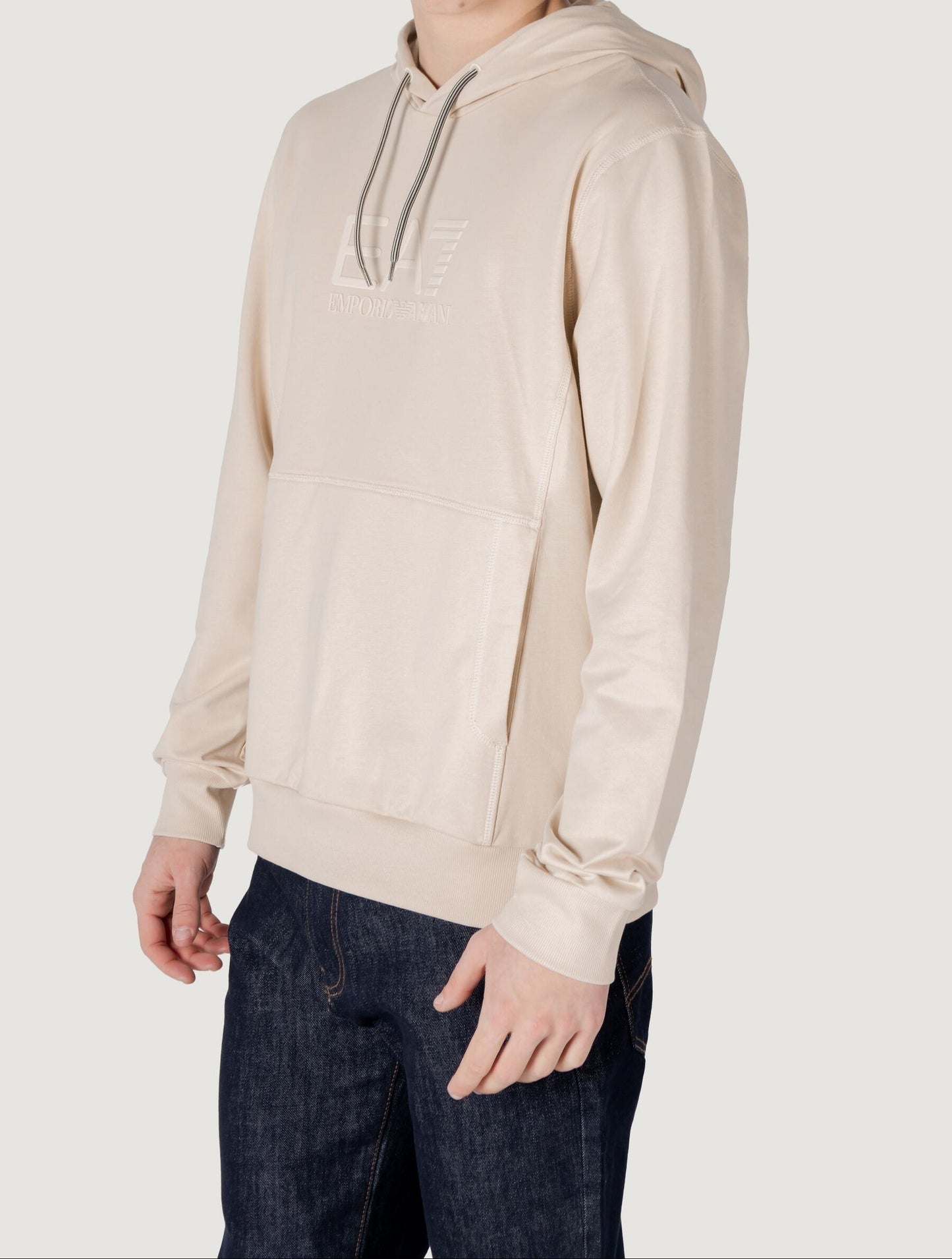 Emporio Armani EA7 Hoodie – Beige – Heren
