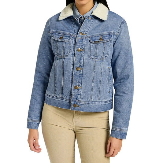 LEE Sherpa Jas – Blauw – Dames