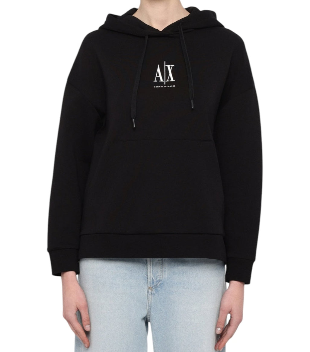 Armani Exchange Hoodie – Zwart – Dames