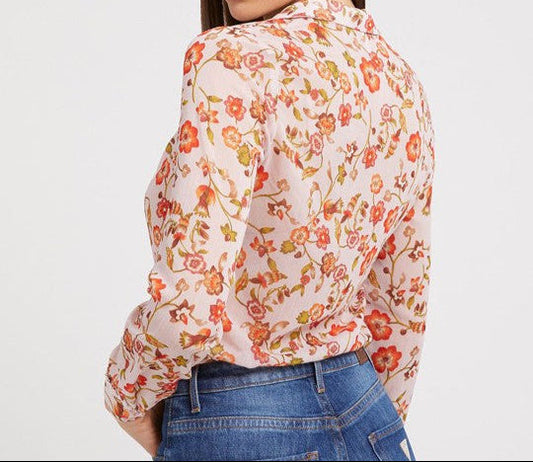 Guess Blouses met bloemenprint in Cubaanse stijl – Bloemenprint – Dames