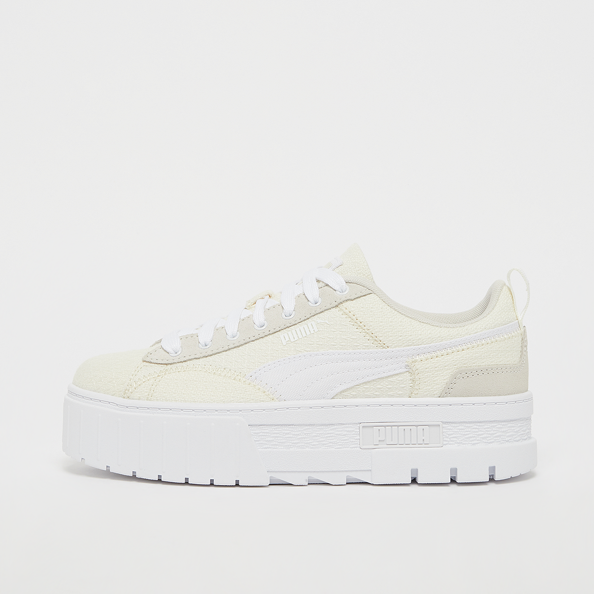 Puma Mayze Patchwork Sneakers – Beige/Wit – Dames