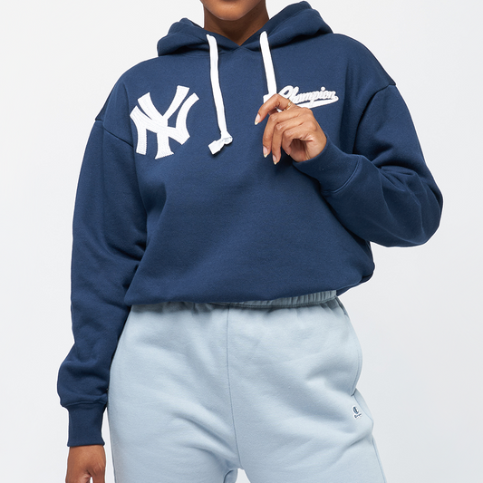 Champion NY Hoodie – Marineblauw – Dames
