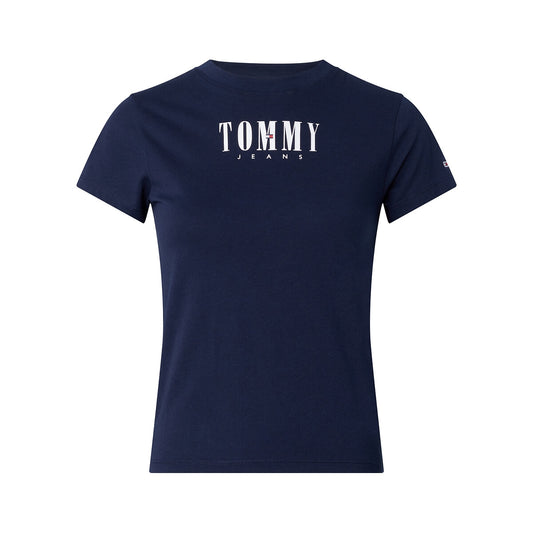 Tommy Jeans T-shirt met print – Marineblauw – Dames